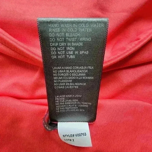 Vince Camuto Draped High-Waist Bikini Bottom Size Large Moderate Coverage Pink - Picture 7 of 7